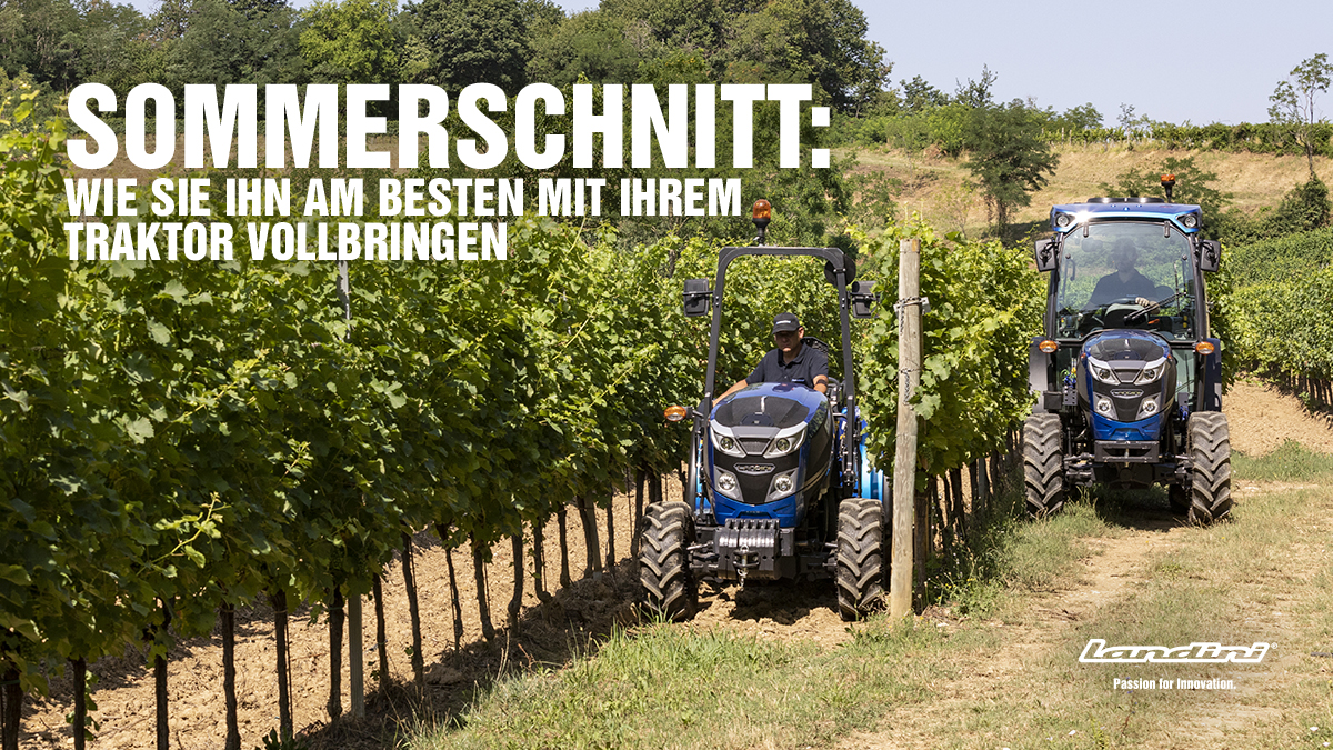 Sommerschnitt: wie sie ihn am besten mit ihrem traktor vollbringen