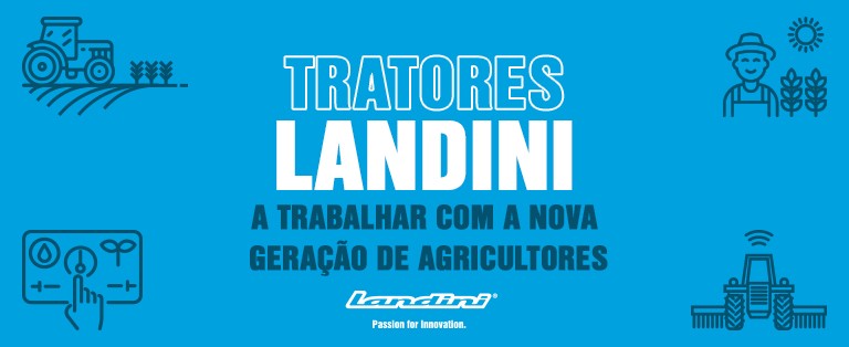 Os tratores Landini trabalham com a nova geração de agricultores