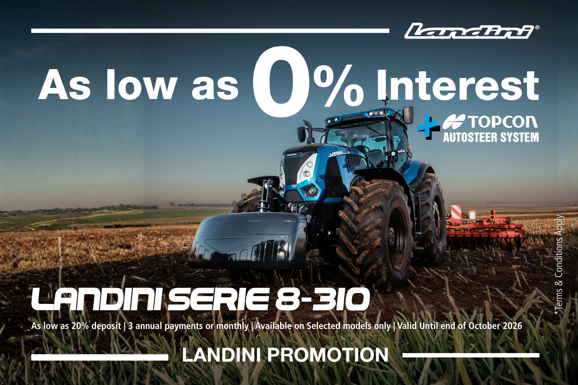 Landini Serie 8-310 – TopCon Subvention